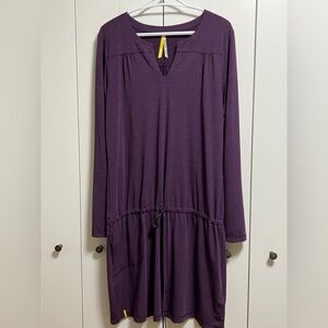 NWT LOLE  tshirt dress coverup  Eggplant PTP 22-24”